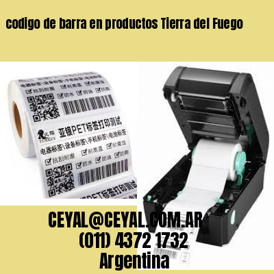 codigo de barra en productos Tierra del Fuego