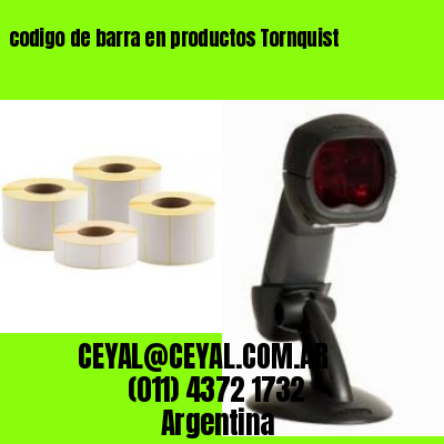 codigo de barra en productos Tornquist