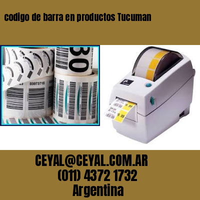 codigo de barra en productos Tucuman