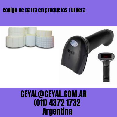codigo de barra en productos Turdera