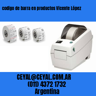 codigo de barra en productos Vicente López