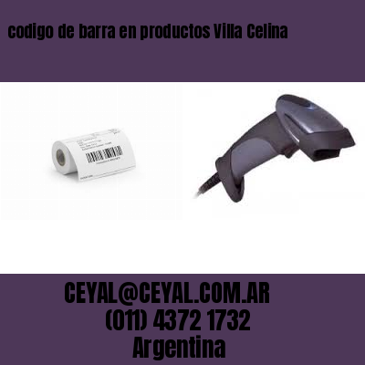 codigo de barra en productos Villa Celina