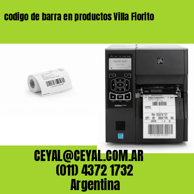 codigo de barra en productos Villa Fiorito