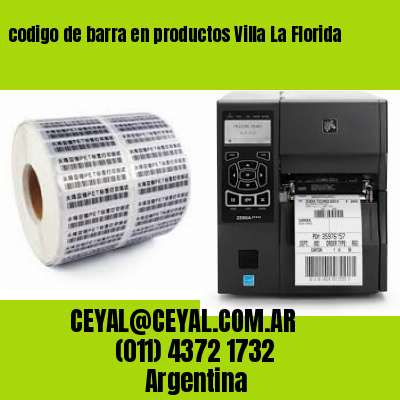 codigo de barra en productos Villa La Florida