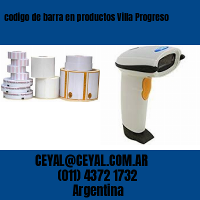 codigo de barra en productos Villa Progreso