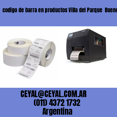 codigo de barra en productos Villa del Parque  Buenos Aires