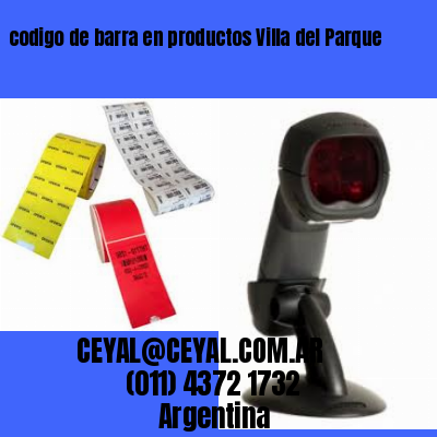codigo de barra en productos Villa del Parque