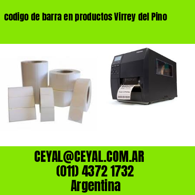 codigo de barra en productos Virrey del Pino