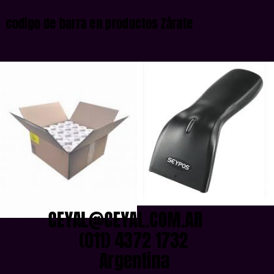 codigo de barra en productos Zárate