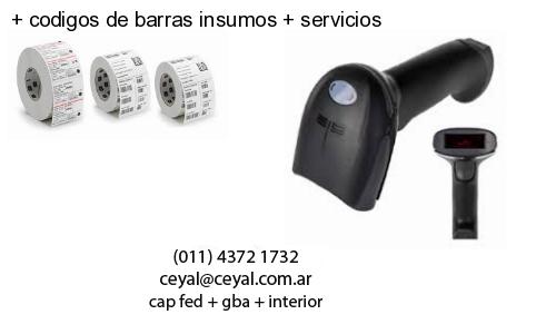   codigos de barras insumos   servicios