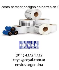 como obtener codigos de barras en Chaco