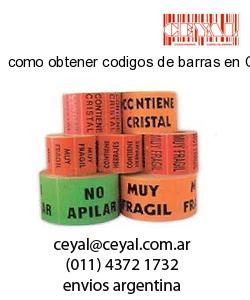 como obtener codigos de barras en Chaco