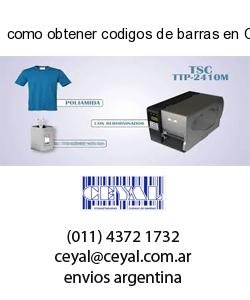como obtener codigos de barras en Chubut