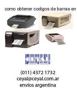 como obtener codigos de barras en La Pampa