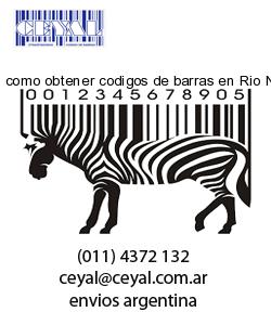 como obtener codigos de barras en Rio Negro