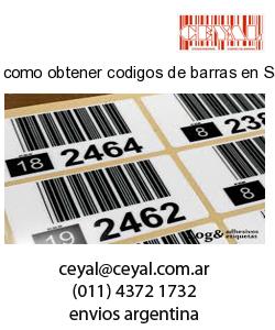 como obtener codigos de barras en Santiago del Estero