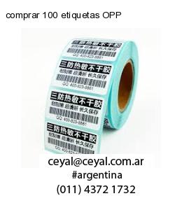 comprar 100 etiquetas OPP