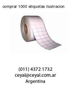 comprar 1000 etiquetas Ilustracion