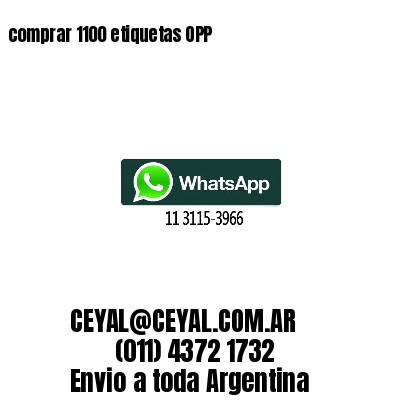 comprar 1100 etiquetas OPP