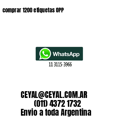 comprar 1200 etiquetas OPP