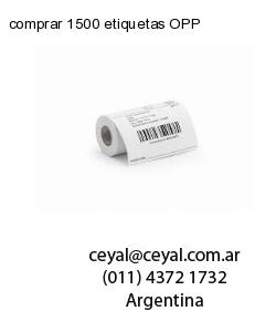 comprar 1500 etiquetas OPP
