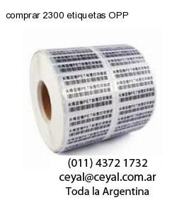 comprar 2300 etiquetas OPP
