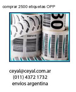 comprar 2500 etiquetas OPP