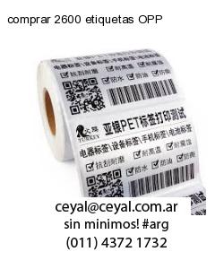 comprar 2600 etiquetas OPP