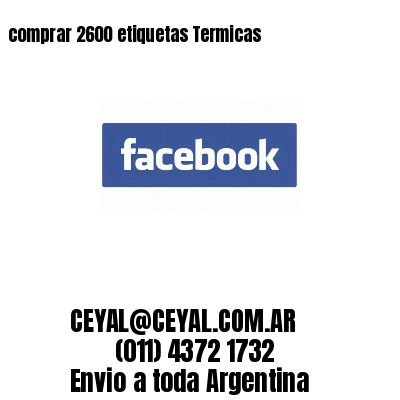 comprar 2600 etiquetas Termicas