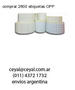 comprar 2800 etiquetas OPP