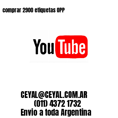 comprar 2900 etiquetas OPP