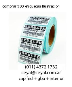 comprar 300 etiquetas Ilustracion