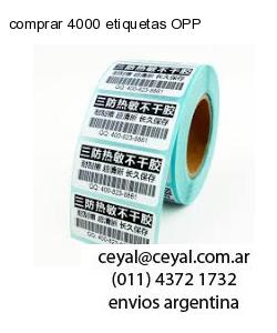 comprar 4000 etiquetas OPP