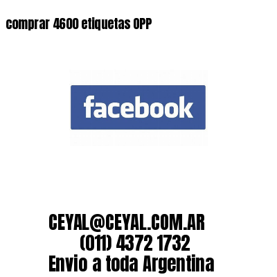 comprar 4600 etiquetas OPP