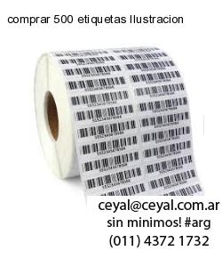 comprar 500 etiquetas Ilustracion