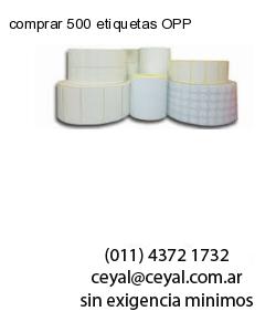 comprar 500 etiquetas OPP