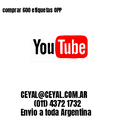 comprar 600 etiquetas OPP