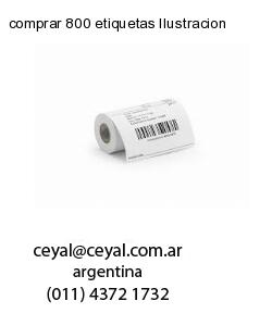 comprar 800 etiquetas Ilustracion