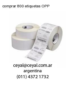 comprar 800 etiquetas OPP
