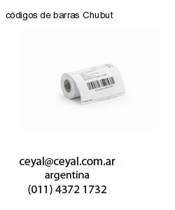 códigos de barras Chubut
