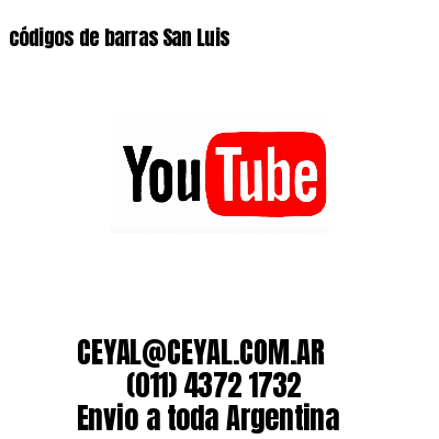 códigos de barras San Luis