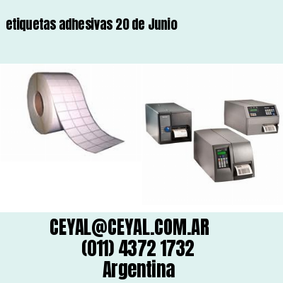 etiquetas adhesivas 20 de Junio
