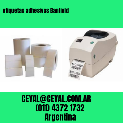 etiquetas adhesivas Banfield