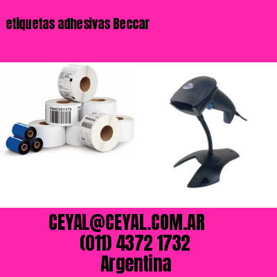 etiquetas adhesivas Beccar