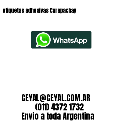 etiquetas adhesivas Carapachay