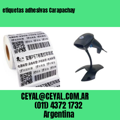 etiquetas adhesivas Carapachay