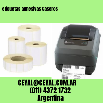 etiquetas adhesivas Caseros