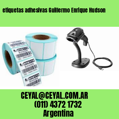 etiquetas adhesivas Guillermo Enrique Hudson