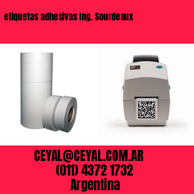 etiquetas adhesivas Ing. Sourdeaux