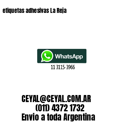 etiquetas adhesivas La Reja